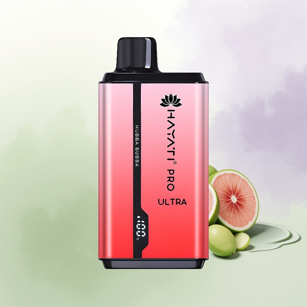 Hayati Pro Ultra 15000 Pūšu Hubba Bubba Vienreizējās Lietošanas Vape