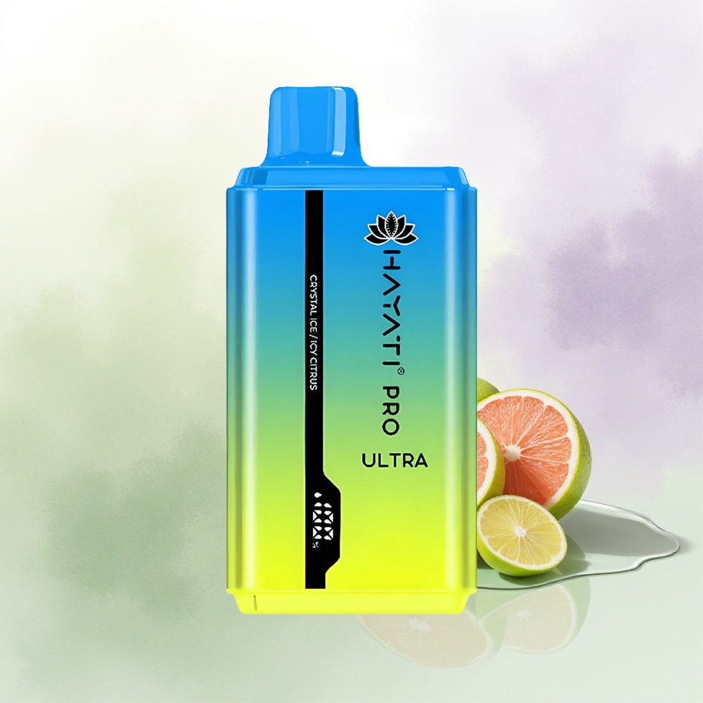 Hayati Pro Ultra 15000 Pūšu Ledus Citrusu Vienreizējās Lietošanas Vape