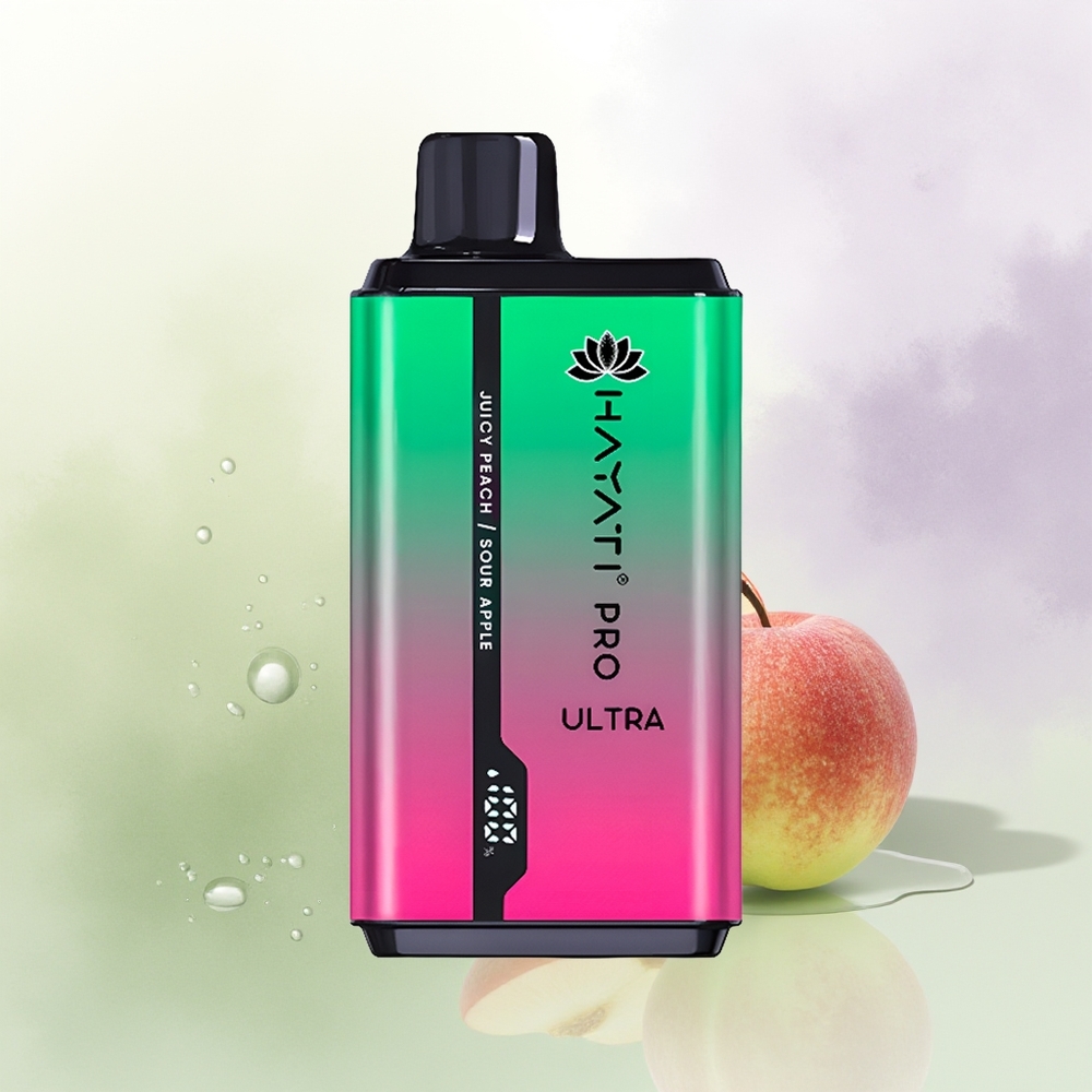 Hayati Pro Ultra 15000 Pūšu Skābā ābolu Sulu persiku Vienreizējās Lietošanas Vape
