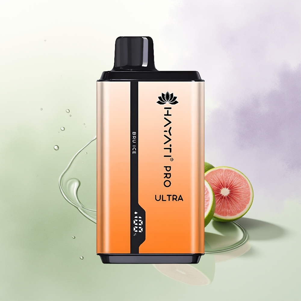 Hayati Pro Ultra 15000 Pūšu Vienreizējās Lietošanas Vape Brūnais Ledus 850mAh