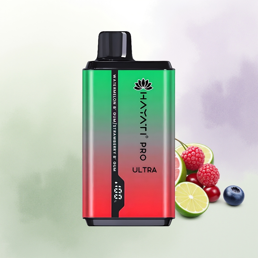 Hayati Pro Ultra 15000 Pūšu Zemenes  Citronu Vienreizējās Lietošanas Vape 2 12ml 2