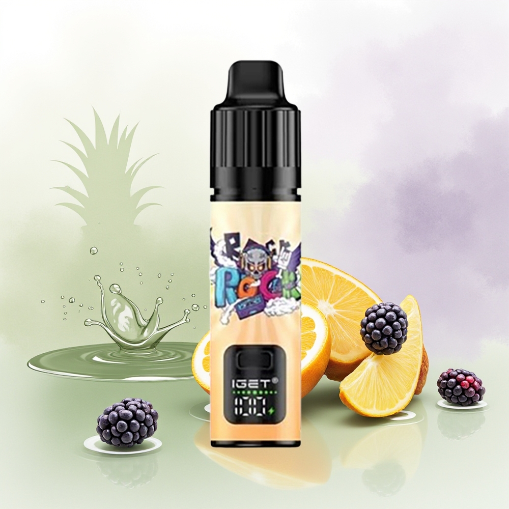 IGET BAR PLUS S3 POD 10000 Pūšu Melnā Oranža Ananāsu Vienreizējās Lietošanas Vape 18 ml E-liquid 950 mAh