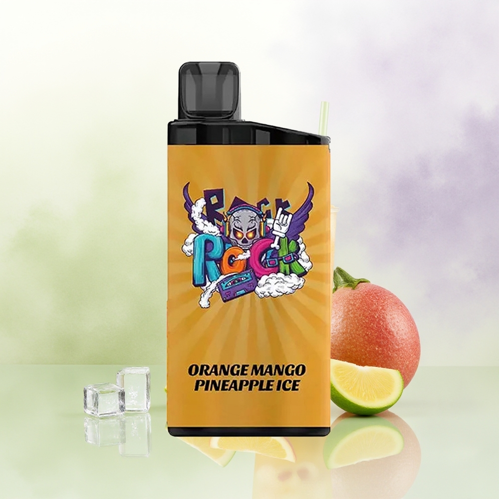 IGET Bar 3500 Pūšas Vienreizējās Lietošanas Vape Apelsīnu Mango Ananāsu Ledus ar 1400 mAh un 12 Ohm Mesh Coil