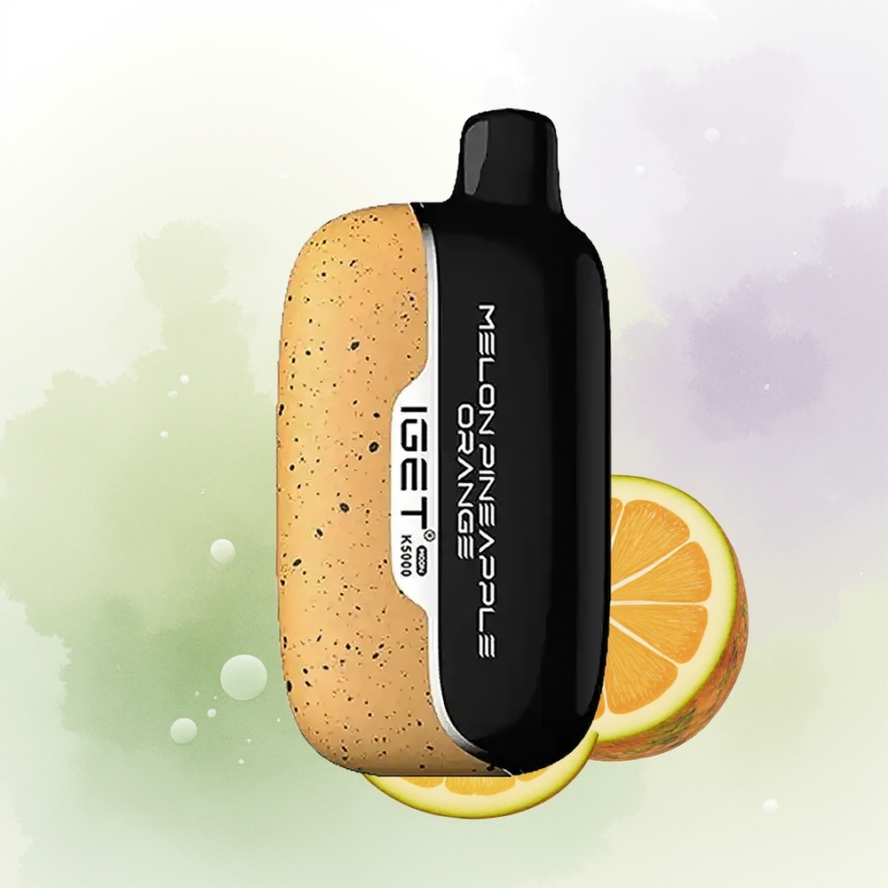 IGET Moon K5000 5000 Pūfu Melone Ananāsu Apelsīnu Vienreizējās Lietošanas Vape 815 g 495x253x994 mm