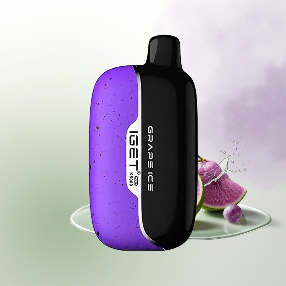 IGET Moon K5000 5000 Pūšu Vīnogu Ledus Vienreizējās Lietošanas Vape PC Mākslas