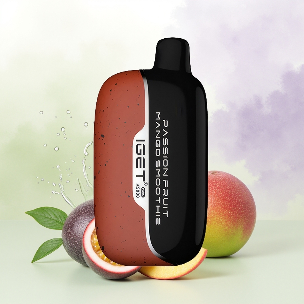 IGET Moon K5000 5000 Pūšļi Passion Fruit Mango Smūtija 135 Ohm Mesh Coil