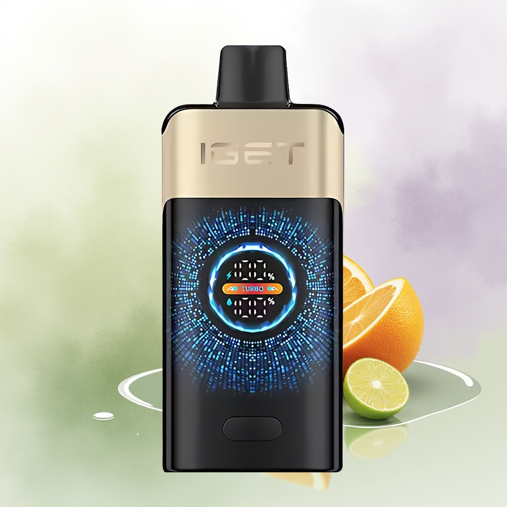 IGET ONE 12000 Puff Vienreizējās Lietošanas Vape Tropu Oranžais Monstrs ar Lielu Izliektu Krāsu Ekrānu un 2700 mAh Akumulatoru