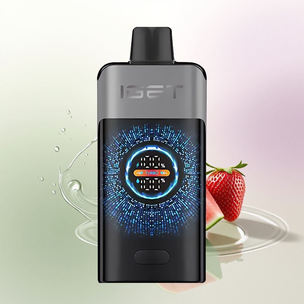 IGET ONE 12000 Puffs Vienreizējās Lietošanas Vape Zemeneņu Arbūzu Ledus 2700 mAh Liels Izliekts Krāsu Ekrāns