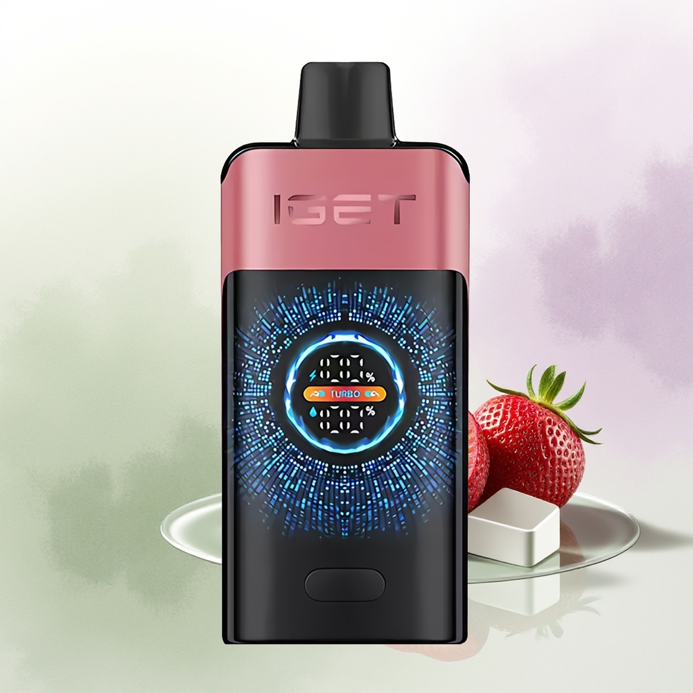 IGET ONE 12000 Puffs Vienreizējās Lietošanas Vape Zemeņu Granāts Ledus Lielais Izliekts Krāsu Ekrāns 2700 mAh