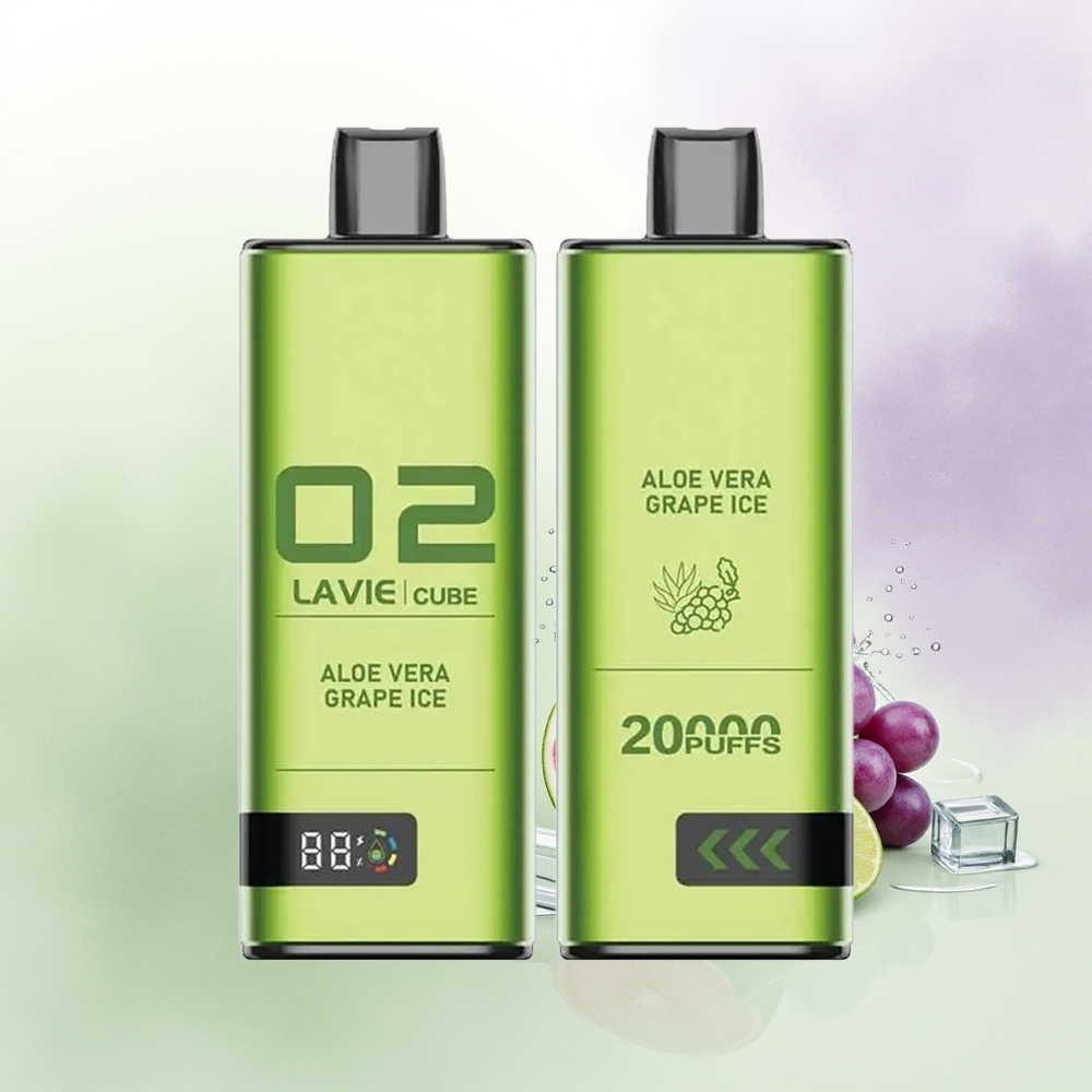 LAVIE Cube 20000 Puffs Aloe Vera Vīnogu Ledus Vienreizējās Lietošanas Vape 28ML Type C