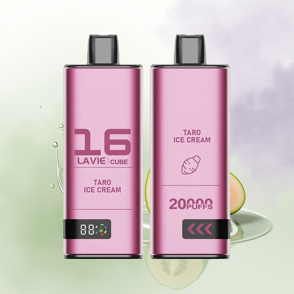 LAVIE Cube 20000 Pūfu Vienreizējās Lietošanas Vape Taršu Saldējums 28ML 600mAh