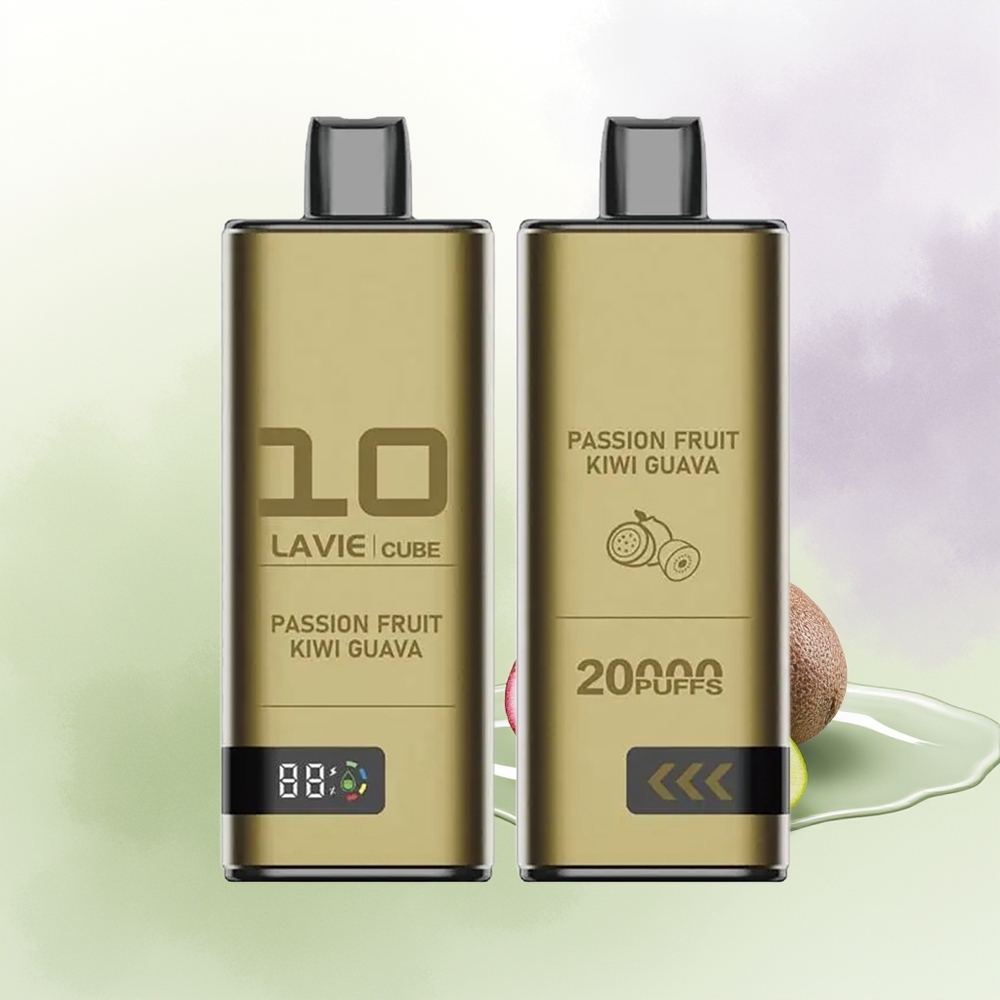 LAVIE Cube 20000 Pūšas Vienreizējās Lietošanas Vape Marakujas Kivi Guava 28ML