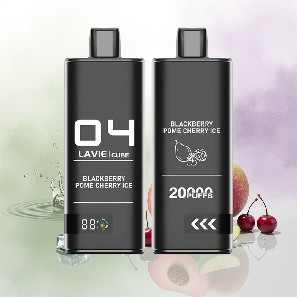 LAVIE Cube 20000 Pūšas Vienreizējās Lietošanas Vape Sarkanno ķiršu Avenes Ledus 28ML 600mAh