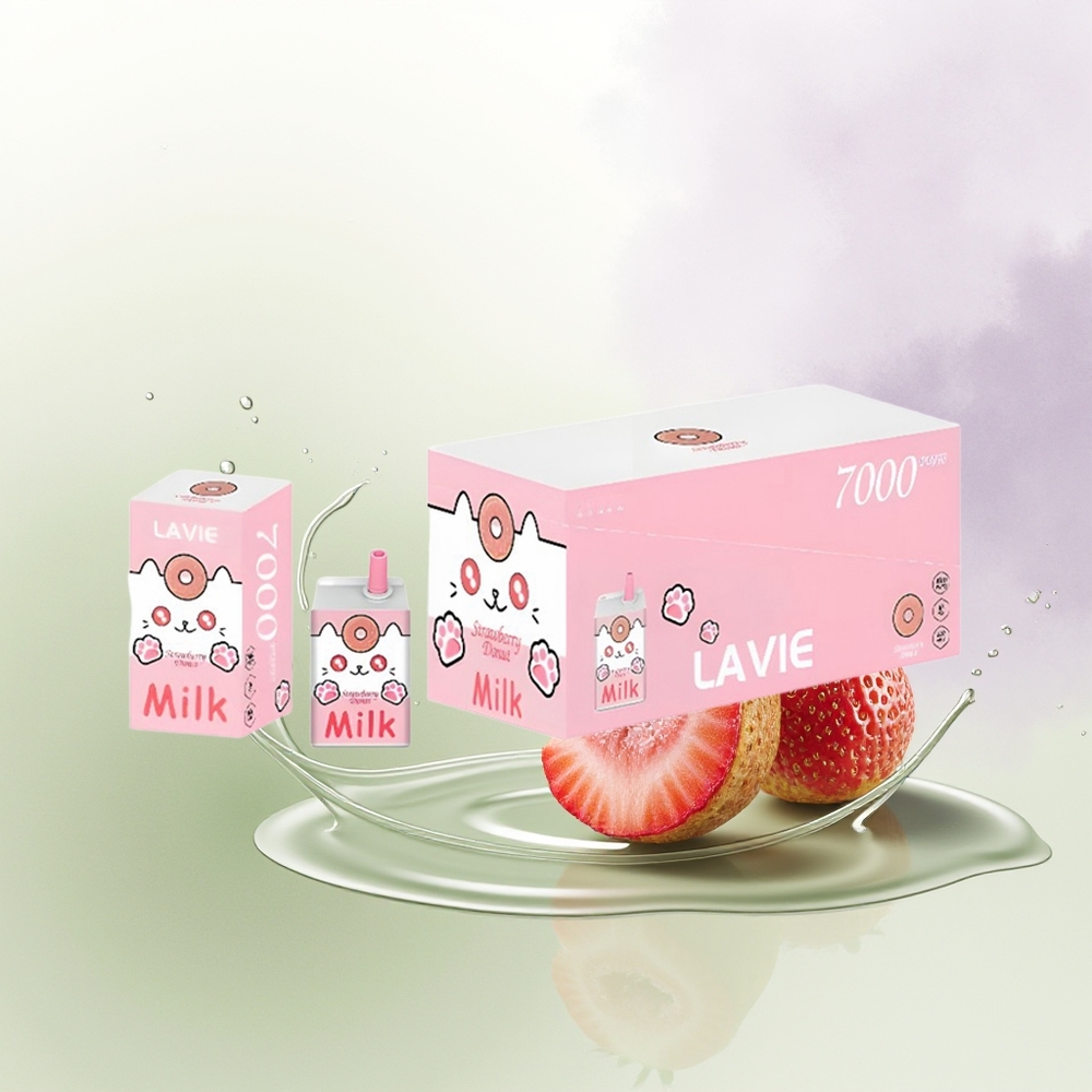 LAVIE Milk 7000 Pūši Zemeņu Donuts 16ML 600mAh