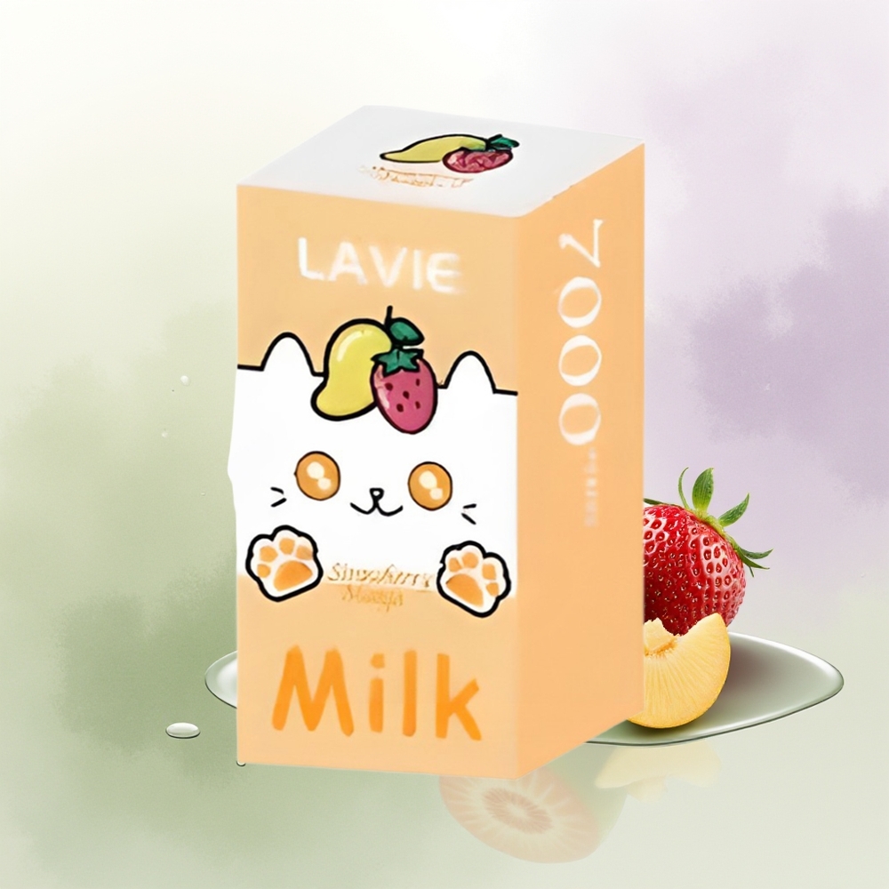 LAVIE Milk 7000 Pūšu Zemenes Mango 16ML 600mAh