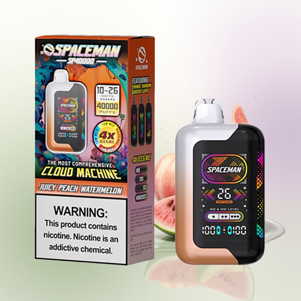 SMOK SPACEMAN SP40000 20ml 50mg Dzidrs Persiks Arbūzs