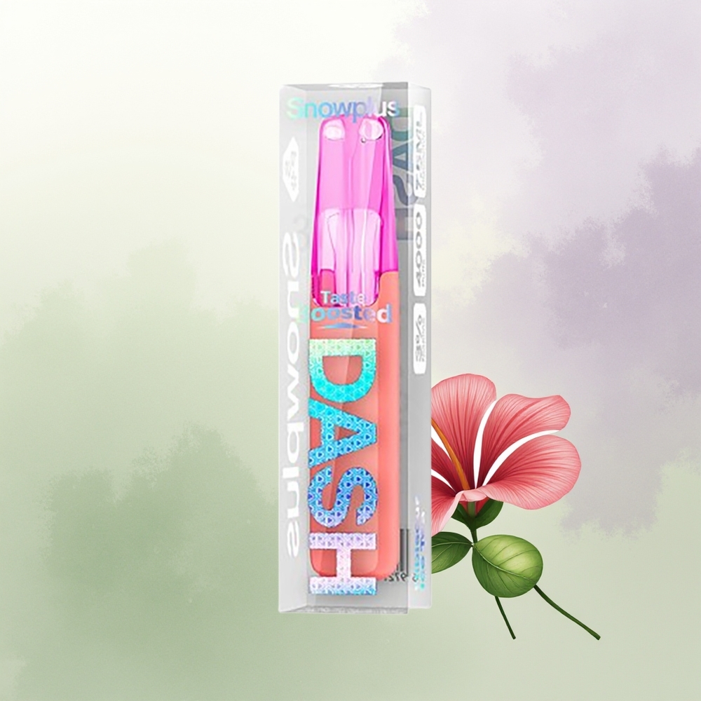 Snowplus Dash 4000 Pūšu Izmetamā Ierīce Hibiska Ledus Tēja Keramika 530mAh