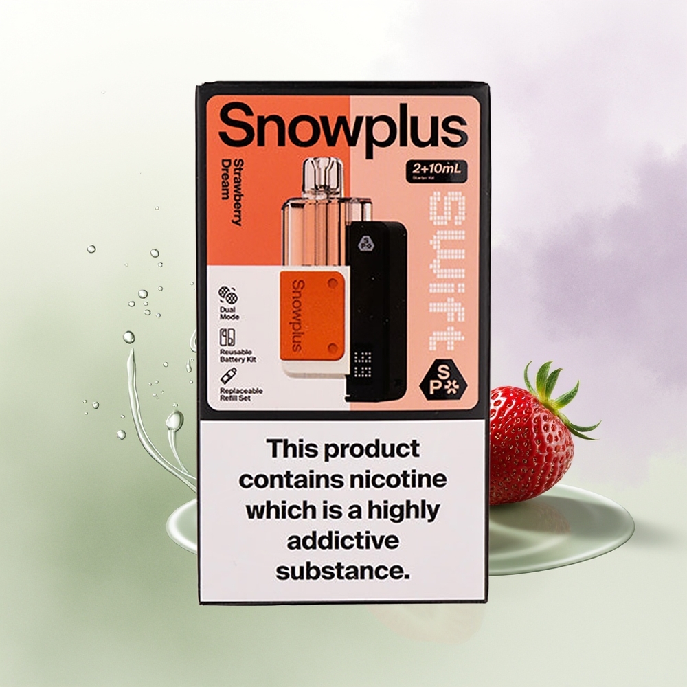 Snowplus Swift 5000 Puffs 1000 mAh 2 Zemeņu Sapnis Dual Mesh