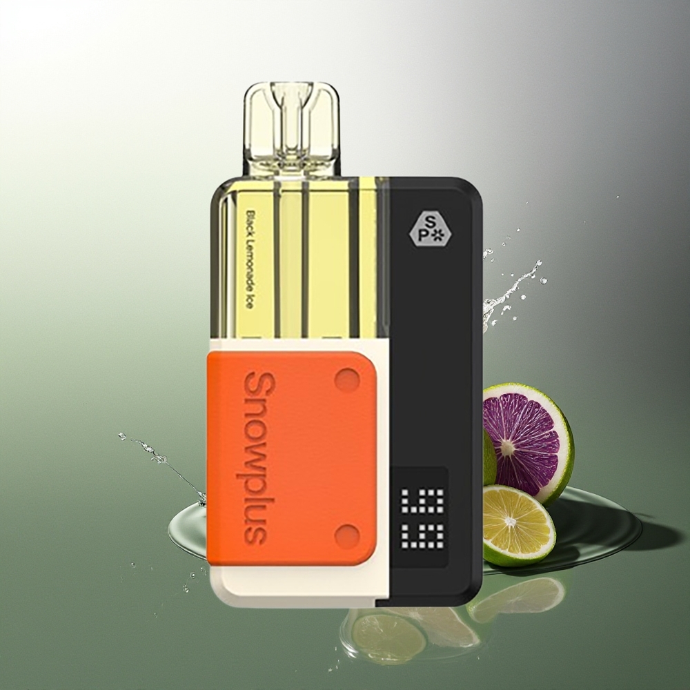 Snowplus Swift 5000 Puffs Melnā Citronādes Ledus Dual Mesh 1000 mAh