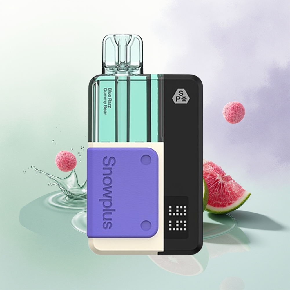 Snowplus Swift 5000 Puffs Zilā Rasa Gumijlācis Dual Mesh 1000 mAh