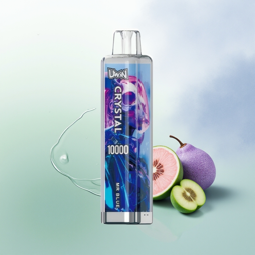 UWIN Crystal 10000 Puffs Mr Zils RGB Gaismas