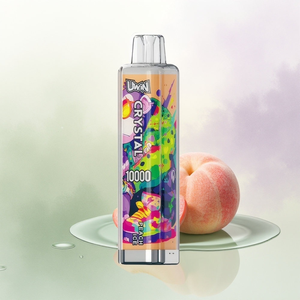 UWIN Crystal 10000 Puffs Persiku Ledus RGB Gaismas Vienreizējās Lietošanas Vape