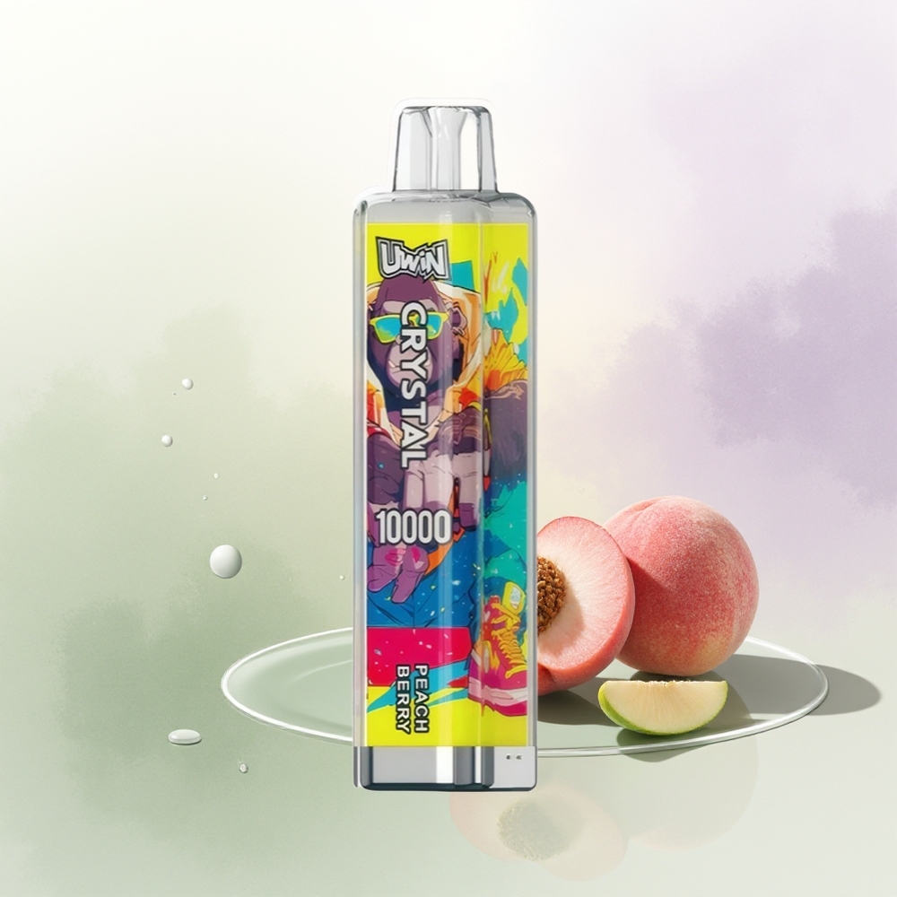 UWIN Crystal 10000 Puffs Persiku Ogu RGB Gaismas Vienreizējās Lietošanas Vape