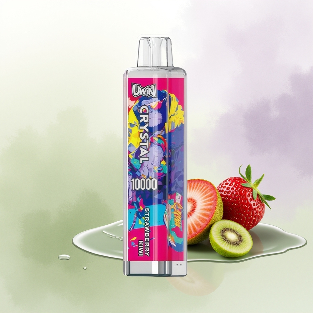 UWIN Crystal 10000 Puffs Zemeņu Kiwi RGB Gaismas