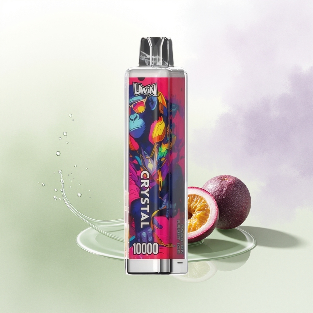 UWIN Crystal 10000 Pūšu Vienreizējās Lietošanas Vape Pasijas Augļu Ledus ar RGB Gaismu