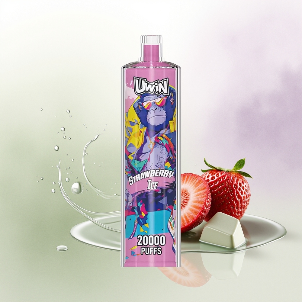 UWIN Shisha Hookah Crystal 20000 Puffs Zemeņu Ledus Mesh Coil Type-C