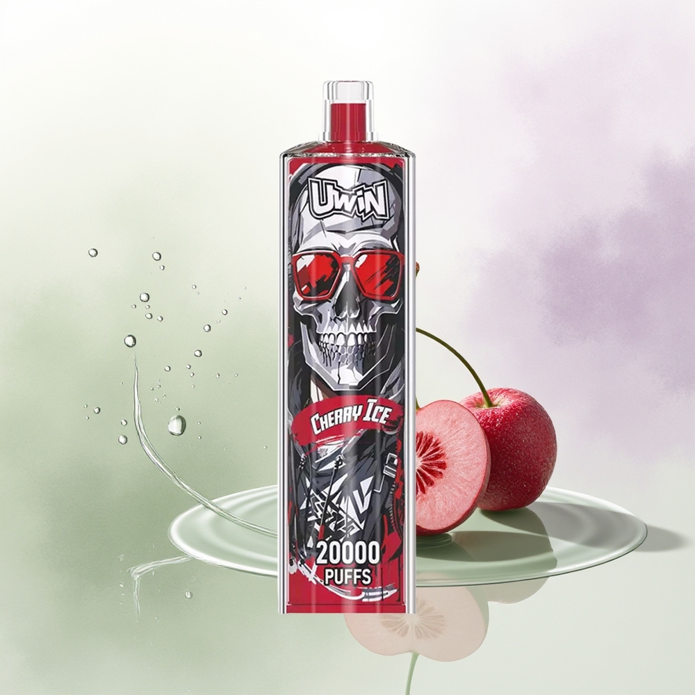 UWIN Shisha Hookah Crystal 20000 Pūšu Ķiršu Ledus ar Mesh Coil un Type-C
