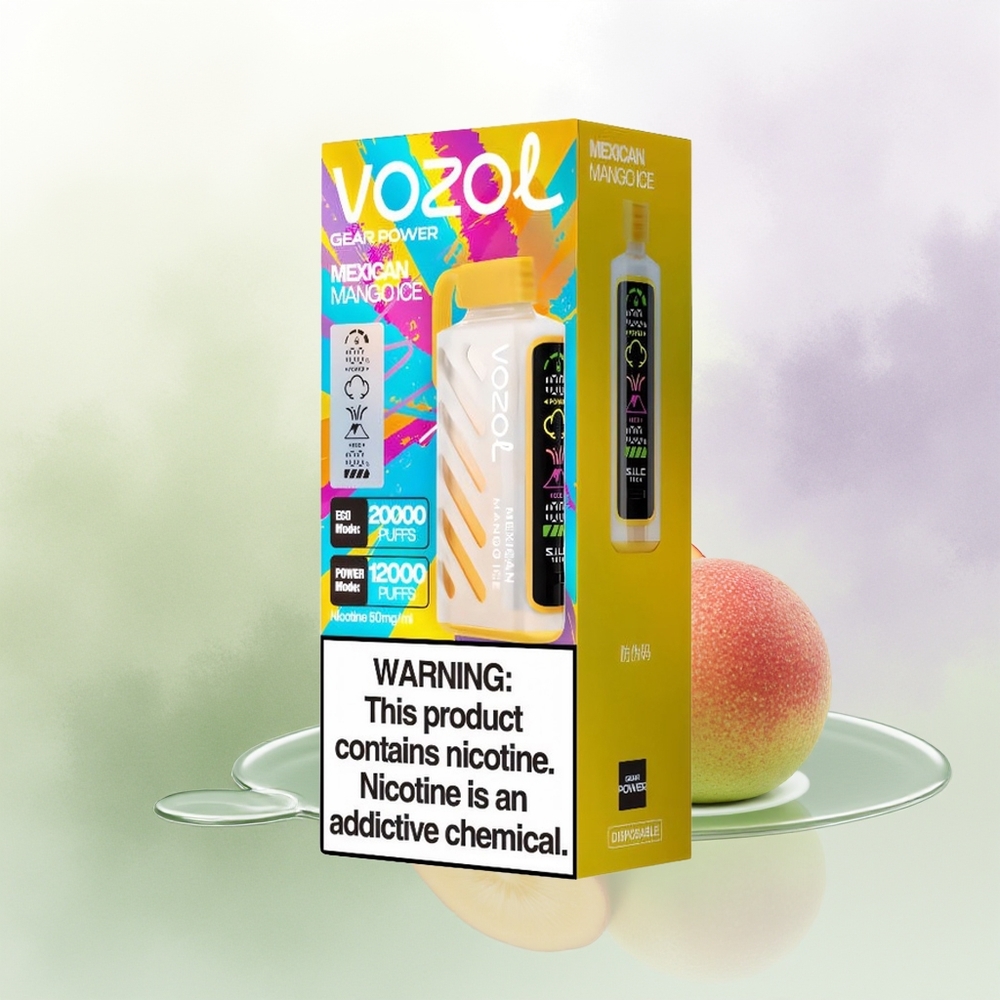 VOZOL Gear Power 20000 Puffs Duālais Manga Ledus Meksikāņu Mango