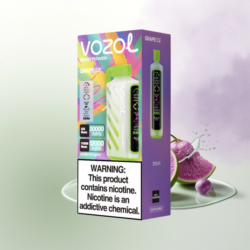 VOZOL Gear Power 20000 Pūti Graudu Ledus SiLC Tech 20mL