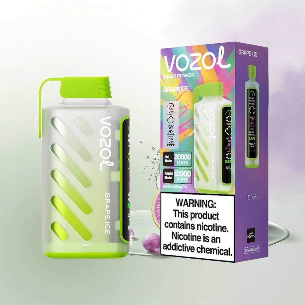 VOZOL Gear Power 20000 Pūti Graudu Ledus SiLC Tech 20mL