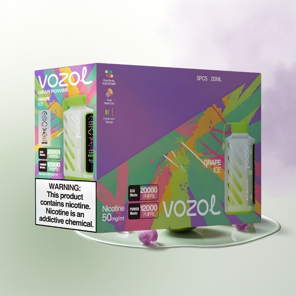 VOZOL Gear Power 20000 Pūti Graudu Ledus SiLC Tech 20mL