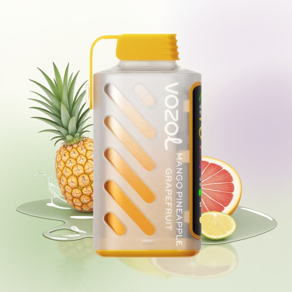 VOZOL Gear Power 20000 Pūti Mango Ananāsu Greipfrūts SiLC Tech 20mL