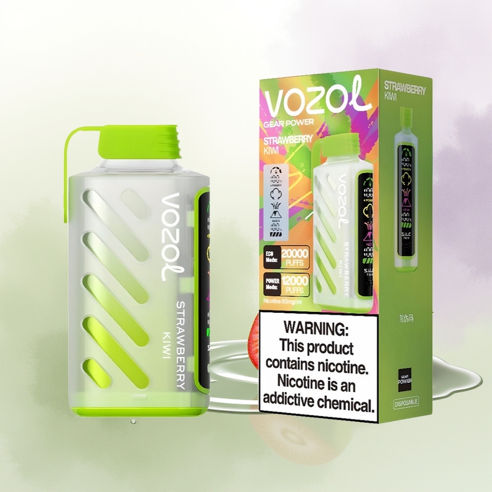 VOZOL Gear Power 20000 Pūti Zemeņu Kivi SiLC Tech Dual Mesh Coil