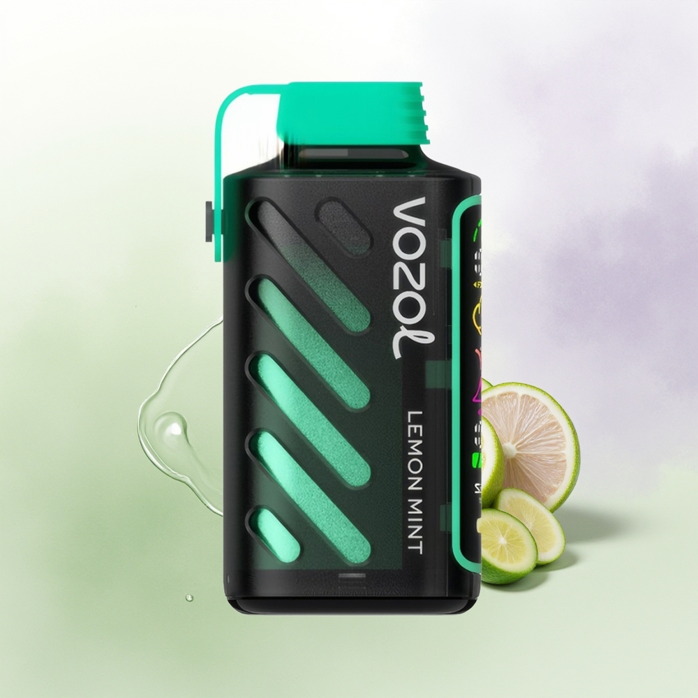 VOZOL Gear Power 20000 Pūšu Citrons Mētra Vienreizējās Lietošanas Vape ar 20mL un Dual Mesh Coil