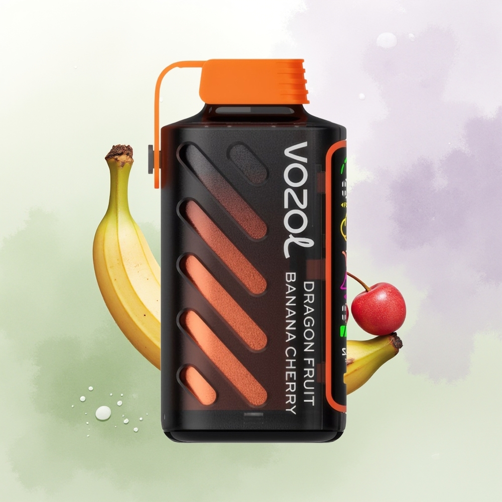 VOZOL Gear Power 20000 Pūšu Vienreizējās Lietošanas Vape Pūķaugļa Banānu Ķiršu SiLC Tech Dual Mesh Coil