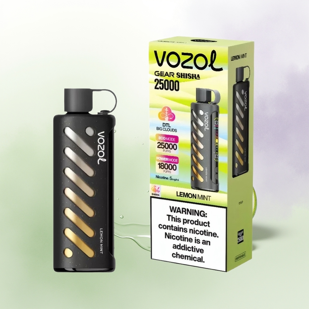 VOZOL Gear Shisha 25000 Puffs Citrons Mētra SiLC Tech