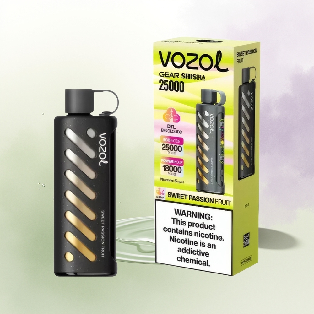 VOZOL Gear Shisha 25000 Puffs Saldā Pašifrukts Dual Mesh
