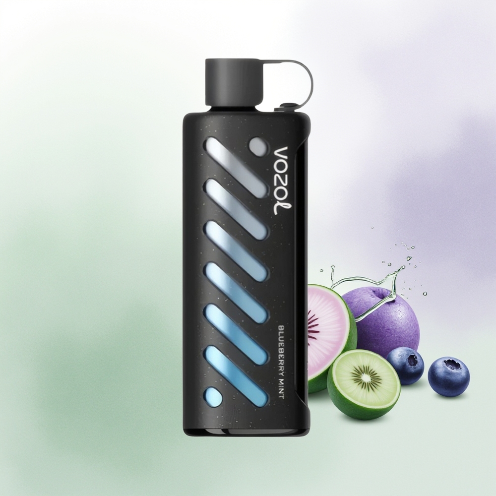 VOZOL Gear Shisha 25000 Puffs Zilā Melleņu Mētra SiLC Tech