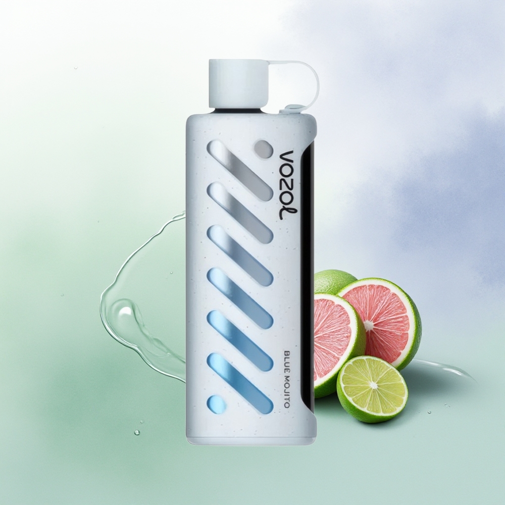 VOZOL Gear Shisha 25000 Puffu Zilā Mojito SiLC Tech un Dual Mesh