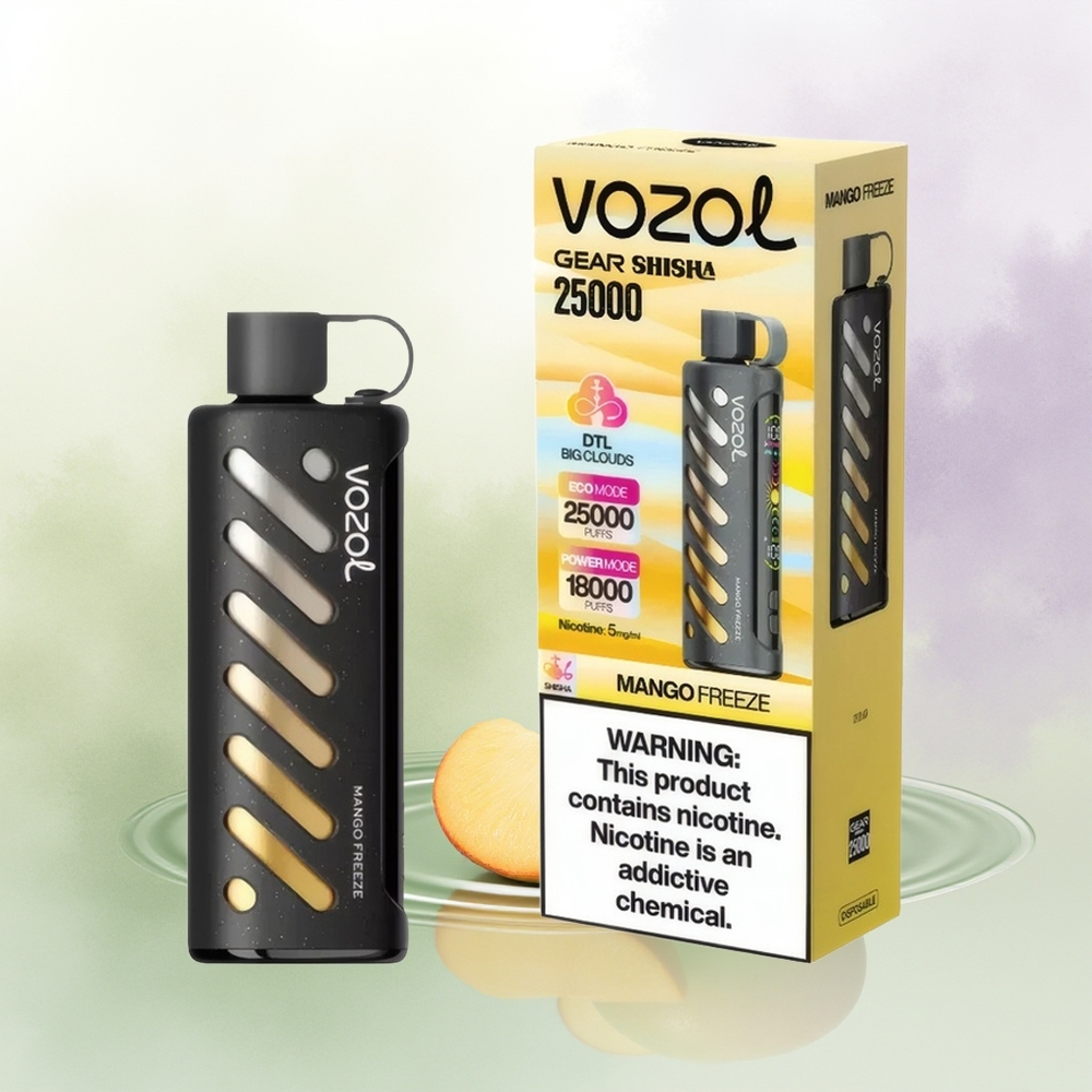 VOZOL Gear Shisha 25000 Pufi Mangos Salašana SiLC Tech