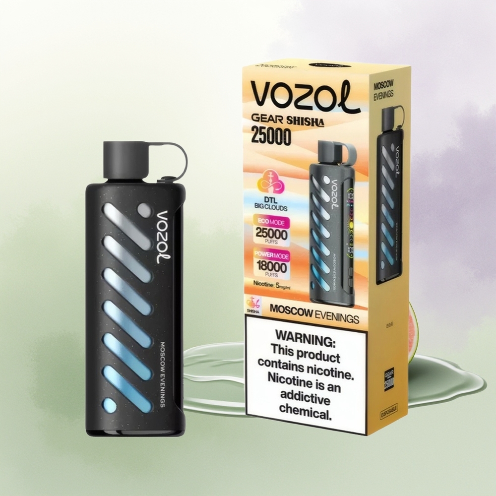 VOZOL Gear Shisha 25000 Pūti Maskavas Vakari 5mg/ml Dual Mesh