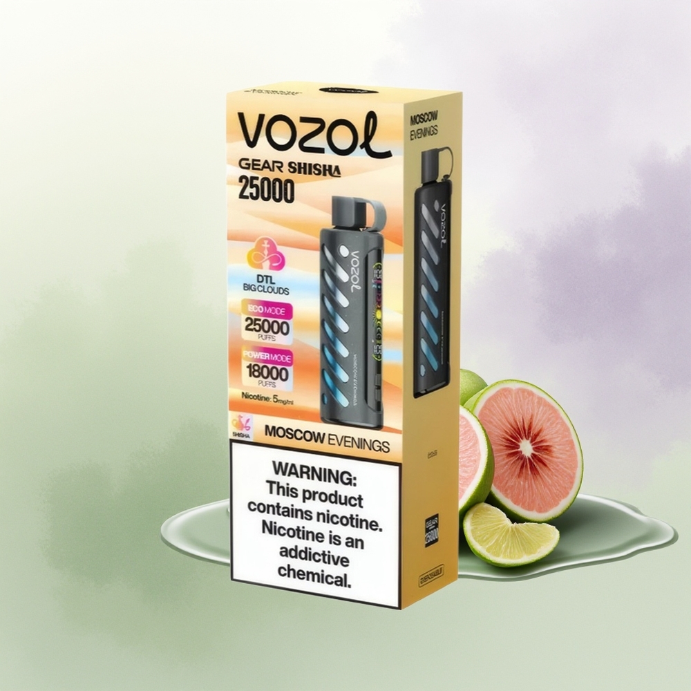 VOZOL Gear Shisha 25000 Pūti Maskavas Vakari 5mg/ml Dual Mesh