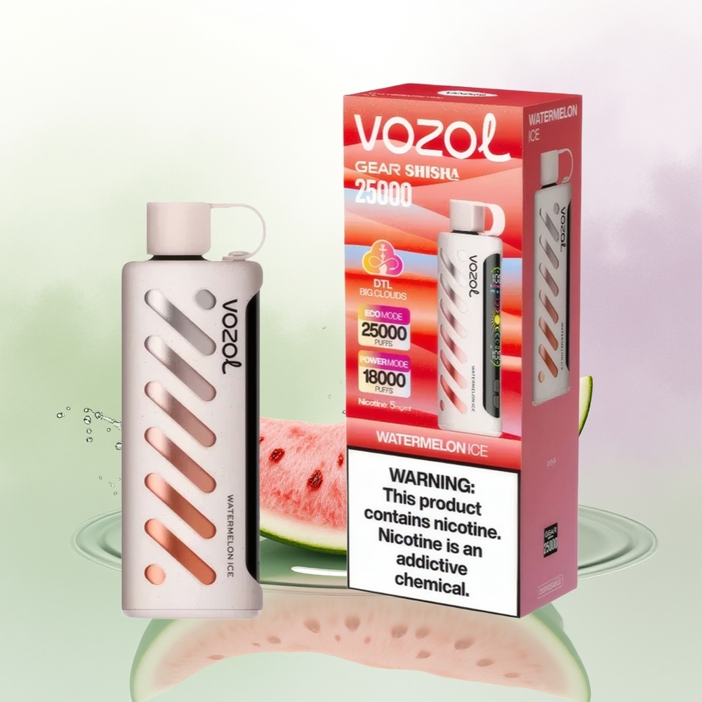 VOZOL Gear Shisha 25000 Pūšas Arbūza Ledus SiLC Tech Dual Modes