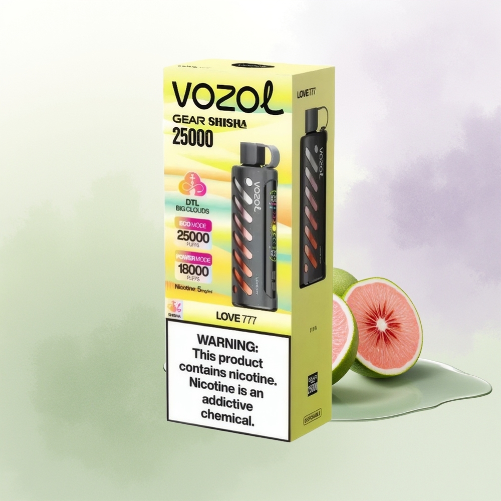 VOZOL Gear Shisha 25000 Pūšas Mīlestība 777 Divrežģu Režīmi 30 Garšas