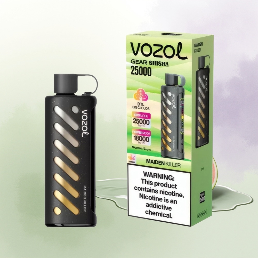VOZOL Gear Shisha 25000 Pūšu Maizeskābe un Smagais Metāls SiLC Tehnoloģija