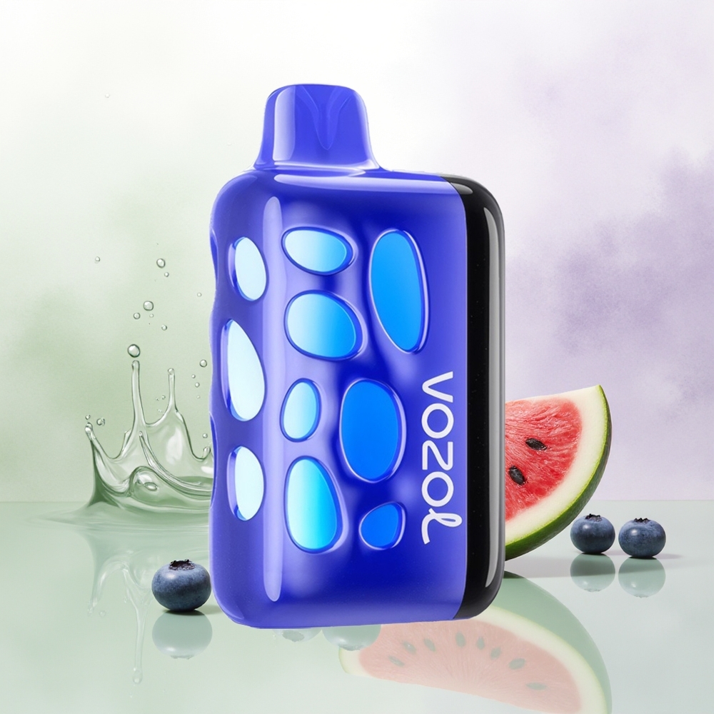 VOZOL RAVE 40000 Dispozablais Vīparis 270 Grādu Spīdēšanas Dizains 20/50mg/ml Nikotīns Zilene Arbūzs